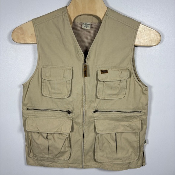 Rainforest Cafe Other - Rainforest Cafe Mens Khaki Cotton Canvas Multi Pocket Fishing Utility Vest